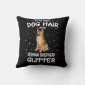 犬でないのが、ドイツの羊飼いのグリッター クッション (裏面)