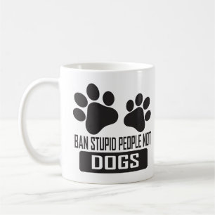 犬ではない愚かな人々を禁止おもしろい、引用文犬の恋人 コーヒーマグカップ