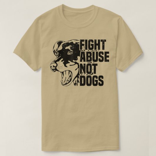 犬ではない虐待と戦う動物の権利の犬と子犬の所有者 Tシャツ (デザイン正面)
