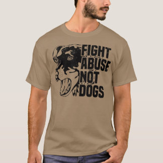 犬ではない虐待と戦う動物の権利の犬と子犬の所有者 Tシャツ