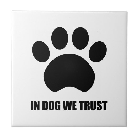 犬で私達はセラミックタイルを信頼します タイル (正面)