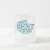 犬で親友のTシャツおよびギフト フロストグラスマグカップ (中央)