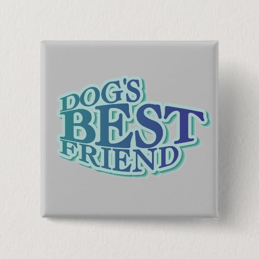 犬で親友のTシャツおよびギフト 缶バッジ (正面)