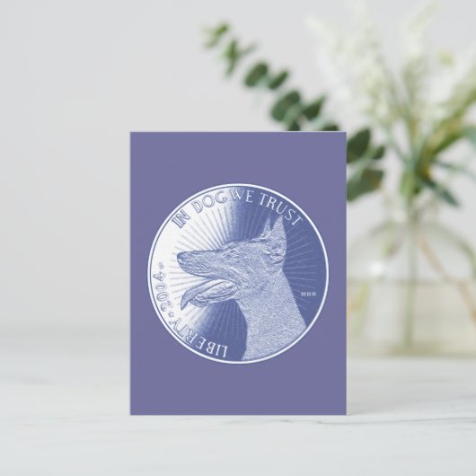 犬で ポストカード (スタンド正面)