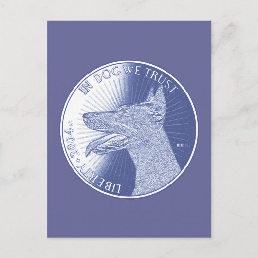 犬で ポストカード (正面)