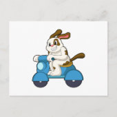 犬としてバイクに乗るオートバイ.PNG ポストカード (正面)