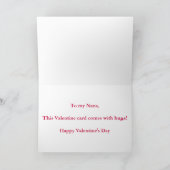 犬とのハッピーバレンタインデーナナは上がり、 シーズンカード (内部)