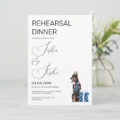 犬とのミニマリズムイラストレーションリハーサル 招待状 (スタンド正面)