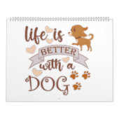 犬との生活が良い引用文おもしろいchihuahua カレンダー (カバー)