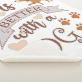 犬との生活が良い引用文おもしろいchihuahua シェルパブランケット (3/4)