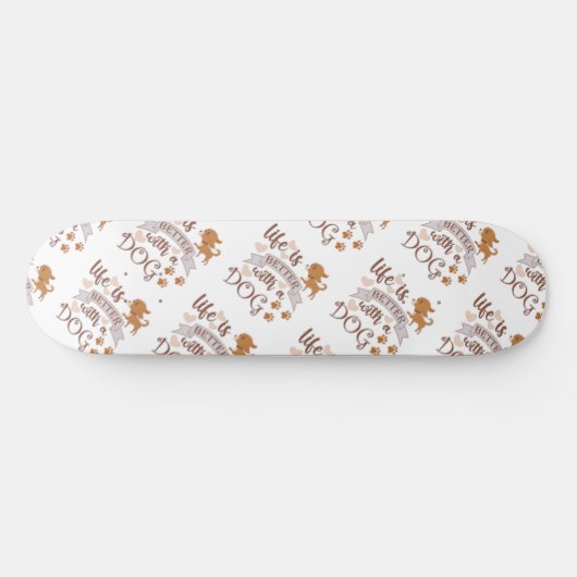 犬との生活が良い引用文おもしろいchihuahua スケートボード (横)
