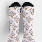 犬との生活が良い引用文おもしろいchihuahua ソックス (上部)