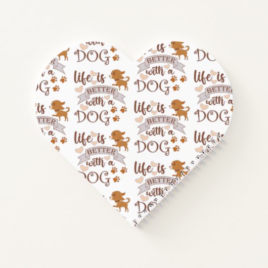 犬との生活が良い引用文おもしろいchihuahua ノートブック (裏面)