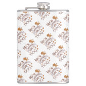 犬との生活が良い引用文おもしろいchihuahua フラスク (正面)