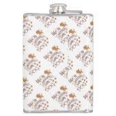 犬との生活が良い引用文おもしろいchihuahua フラスク (裏面)