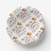 犬との生活が良い引用文おもしろいchihuahua ペーパーボウル (正面)