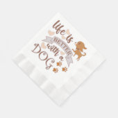 犬との生活が良い引用文おもしろいchihuahua 縁ありランチョンナプキン (角)