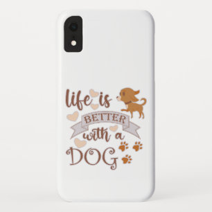犬との生活が良い引用文おもしろいchihuahua iPhone XRケース