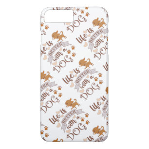 犬との生活が良い引用文おもしろいchihuahua iPhone 8 plus/7 plusケース