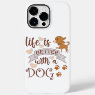 犬との生活が良い引用文おもしろいchihuahua Case-Mate iPhone 14 pro maxケース