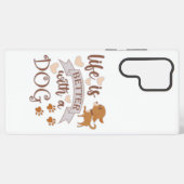 犬との生活が良い引用文おもしろいchihuahua samsung galaxyケース (裏面横)