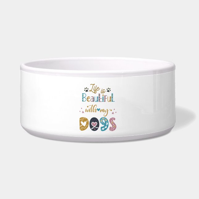 犬との生活は素晴らしい ボウル (正面)