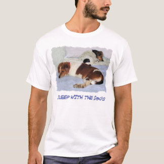 犬との睡眠 Tシャツ