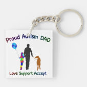 犬との自閉症パパ キーホルダー (裏面)