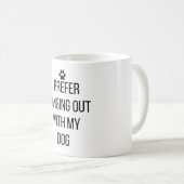 犬とぶら下がった付き合った方が好い コーヒーマグカップ (正面右)