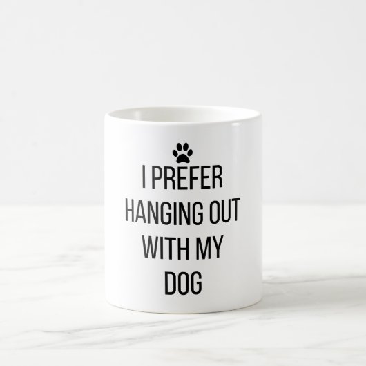 犬とぶら下がった付き合った方が好い コーヒーマグカップ (中央)