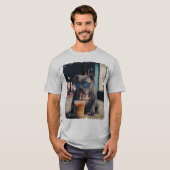 犬とアイスコーヒー Tシャツ (正面フル)