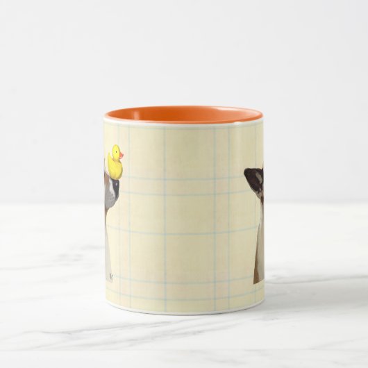 犬とアヒル マグカップ (中央)