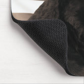 犬とアメリカ国旗 マウスパッド (コーナー)