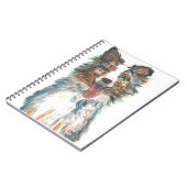 犬とオーストラリアの羊飼い ノートブック (左側)