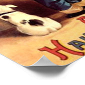 犬とカボチャの小さな少年 ポスター (角)