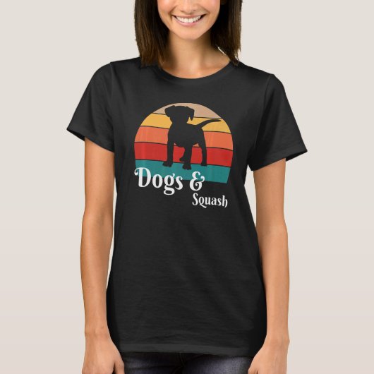 犬とカボチャ Tシャツ (正面)