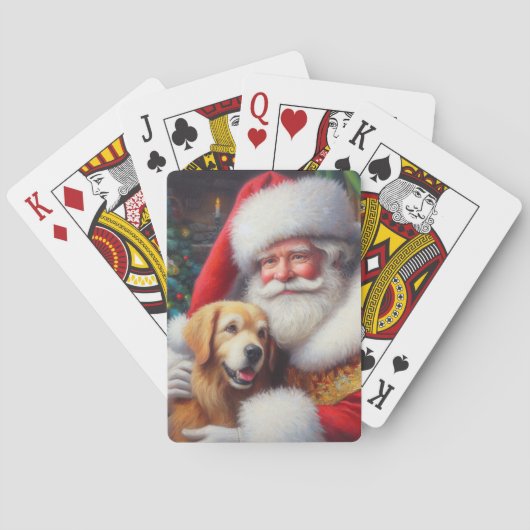 犬とクリスマスサンタクロース3 トランプ (裏面)