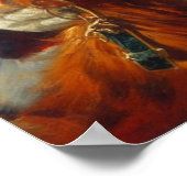 犬とクリスマスサンタクロース4 ポスター (角)