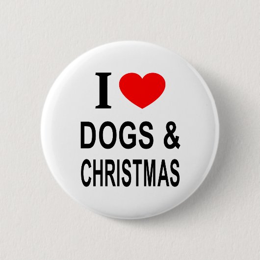 犬とクリスマス大好き❤️犬とクリスマス大好き❤️犬とク 缶バッジ (正面)