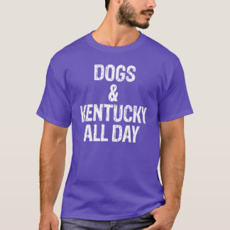 犬とケンタッキー終日おもしろい犬ギフト Tシャツ