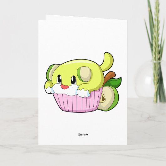 犬とケーキ カード (裏面)