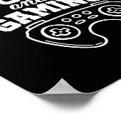 犬とゲーム好き ゲーマー ビデオゲーム プレーヤー ゲーム おたく ポスター (角)