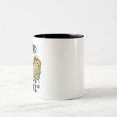 犬とコーヒーさえあればそれでいい ツートーンマグカップ (中央)