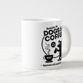 犬とコーヒーで走る ジャンボコーヒーマグカップ (正面右)
