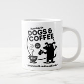 犬とコーヒーで走る ジャンボコーヒーマグカップ (右)
