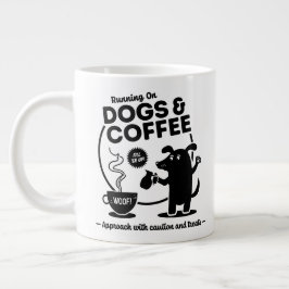 犬とコーヒーで走る ジャンボコーヒーマグカップ
