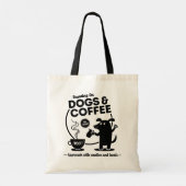 犬とコーヒーで走る トートバッグ (裏面)