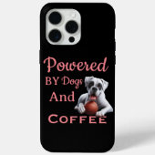 犬とコーヒーに支えられて 笑顔になる Case-Mate iPhoneケース (裏面)