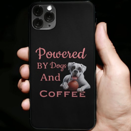 犬とコーヒーに支えられて 笑顔になる Case-Mate iPhoneケース