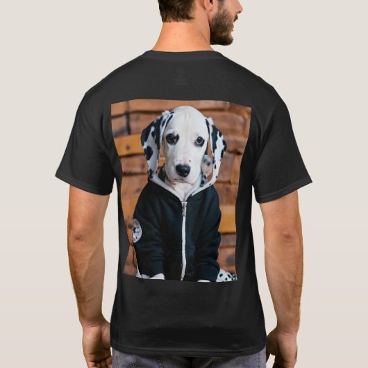 犬とシャツ Tシャツ (裏面)